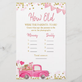 Valentine Lastbil, raring hur gamla föräldrarna va