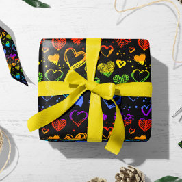 Valentine LGBT Hearts | Valentine Gift Wrap Presentpapper