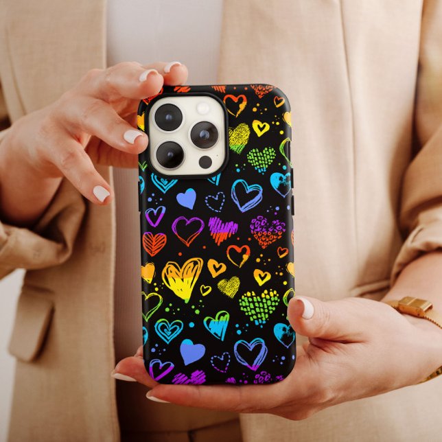 Valentine LGBT Kärlek Pride | iPhone 14 Fodral-Mat (Skapare uppladdad)