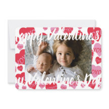 Valentine Little Sweethearts Rosa Red XOXO Hearts