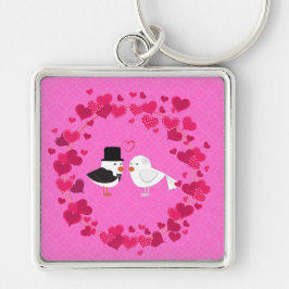 Valentine Love Bird Nyckelring