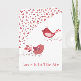Valentine Love birds Helgkort