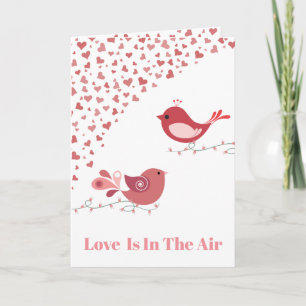 Valentine Love birds Helgkort