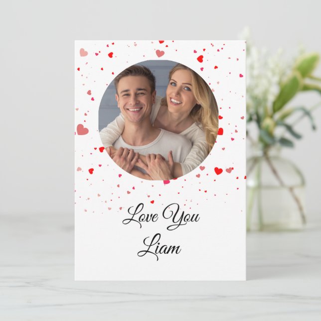 Valentine Love Card | Romantic for Him & Her (Stående Fram)