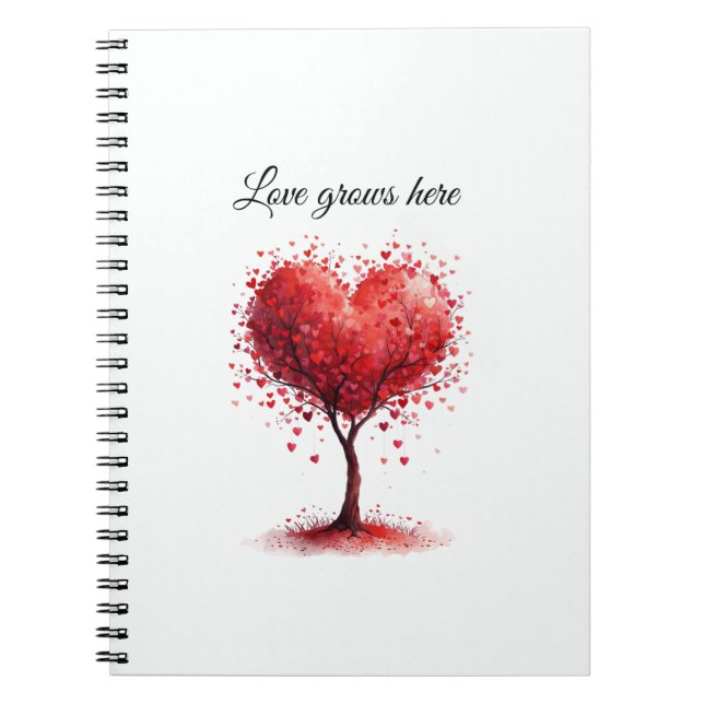 Valentine Love Card | Romantic for Him & Her Anteckningsbok (Framsidan)