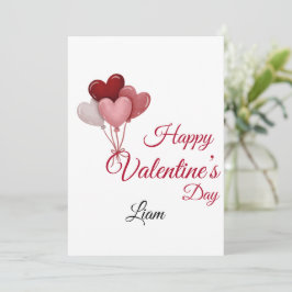 Valentine Love Card | Romantic for Him & Her Tack Kort