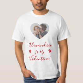 Valentine  Love Custom Photo & Name T Shirt