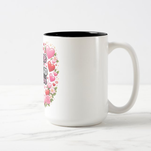 Valentine Love Mug Två-Tonad Mugg (Höger)