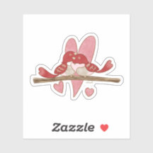 Valentine Lovebird Sticker