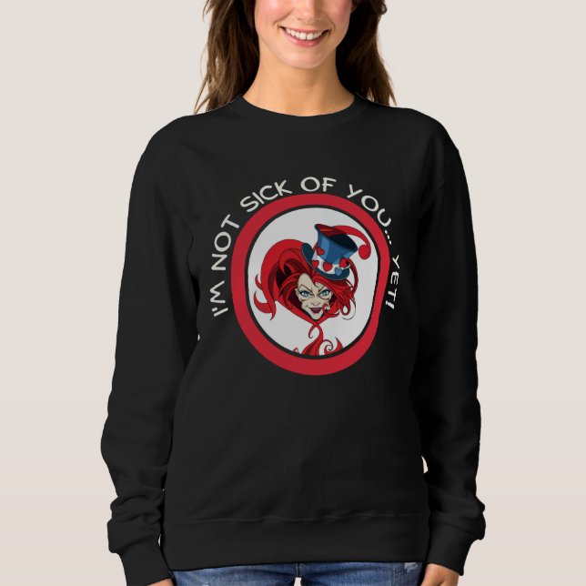 Valentine Mad Hatter Matching Valentine Not Sick Y T Shirt (Framsida)