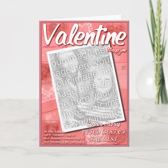 Valentine Magazine 2:a utgåvan Helgkort (Framsida)