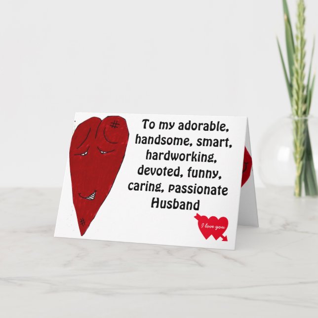 VALENTINE MAKE Äkta man MIN BÄTTRE HALVA kort (Framsida)