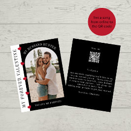Valentine make fotomodern QR-kod sång Julkort