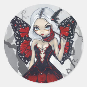 "Valentine Masqueraad" Sticker Runt Klistermärke