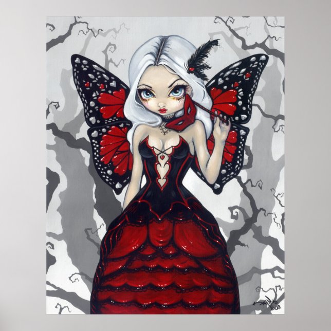 Valentine Masqueragothairy Art Print Poster (Framsidan)