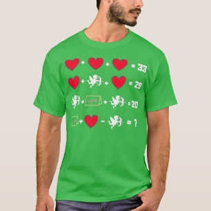 Valentine Math-ekvationer för matlärare T Shirt