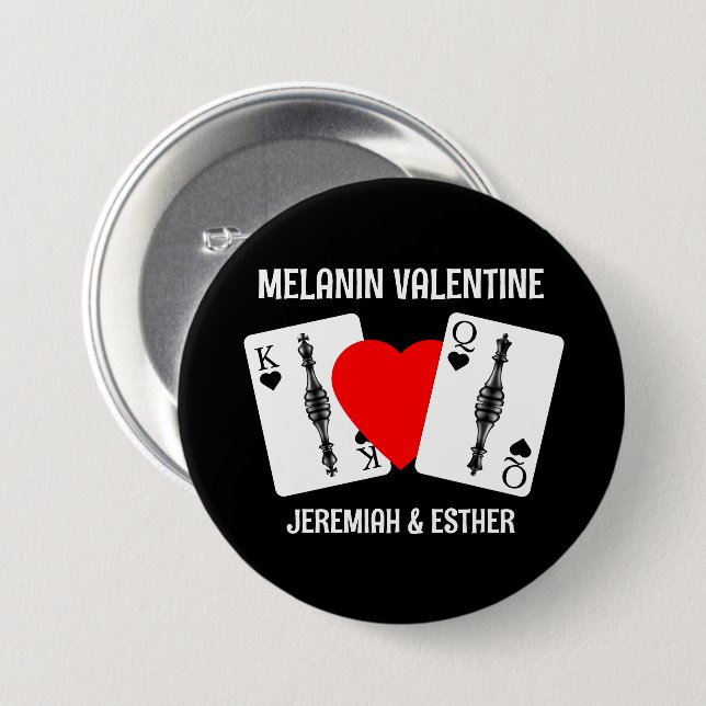 Valentine MELANIN QUEEN KUNG PLAYING CARDS Par Knapp (Framsida & baksida)