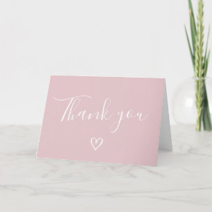 Valentine Minimalist Heart Baby Shower Tack Kort