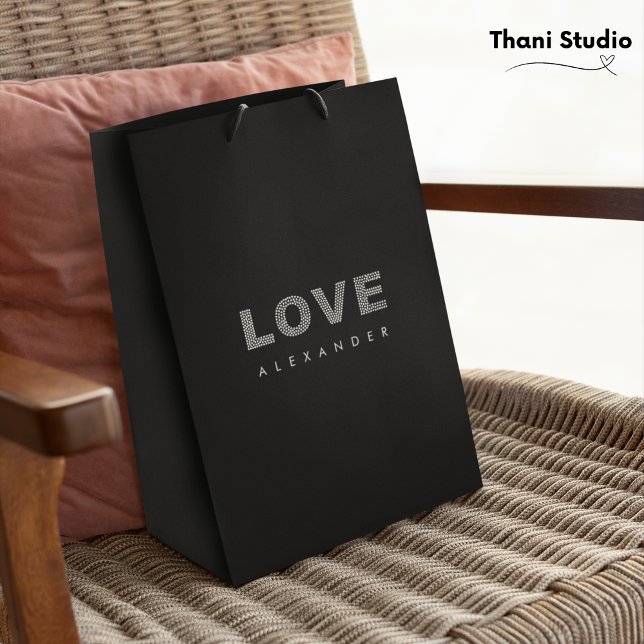 Valentine Modern Black Simple Elegant Typography (Skapare uppladdad)
