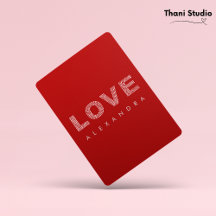 Valentine Modern Red Simple Elegant Typography