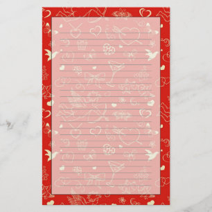 Valentine Mönster Brevpapper