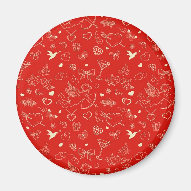 Valentine Mönster Magnet (Framsidan)