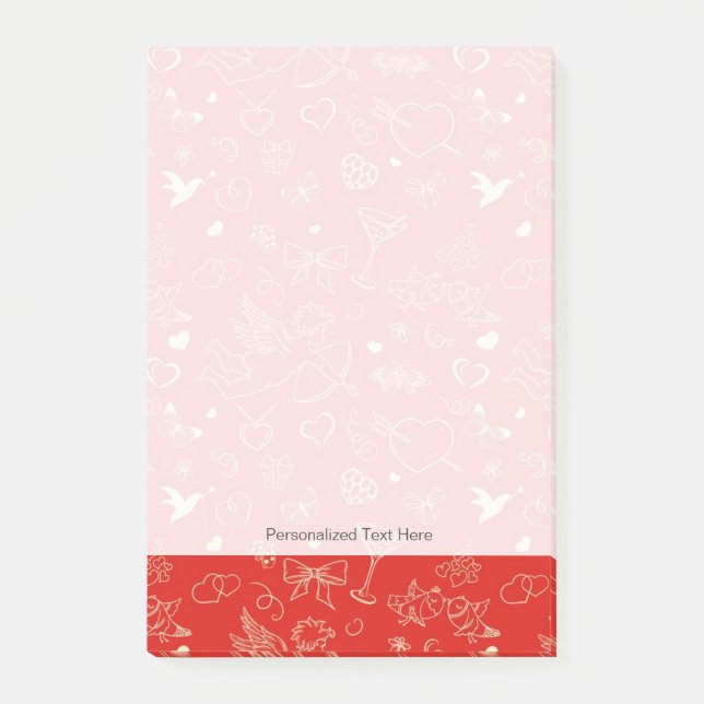 Valentine Mönster Post-it Block (Framsida)