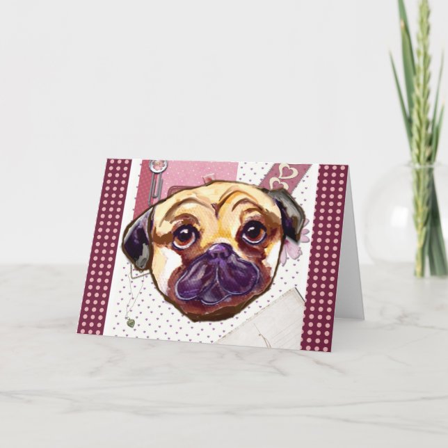 VALENTINE MOPS HELGKORT (Framsida)