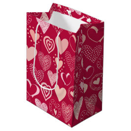 Valentine mörk rosa gullhjärtan