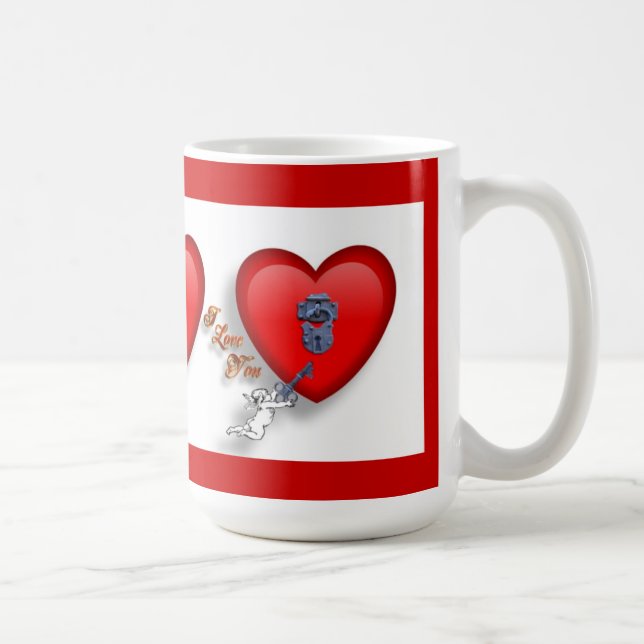 Valentine Mugg nyckel till mitt hjärta (Höger)