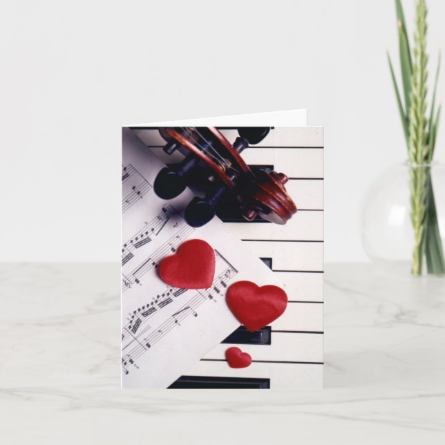 Valentine Music Helgkort (Framsida)