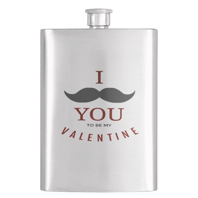 Valentine Mustache Gifts Fickplunta (Framsidan)