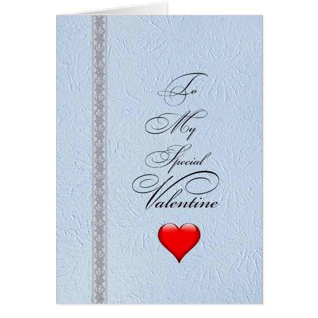 Valentine - My heart is the canvas of your love Hälsningskort (Framsidan)