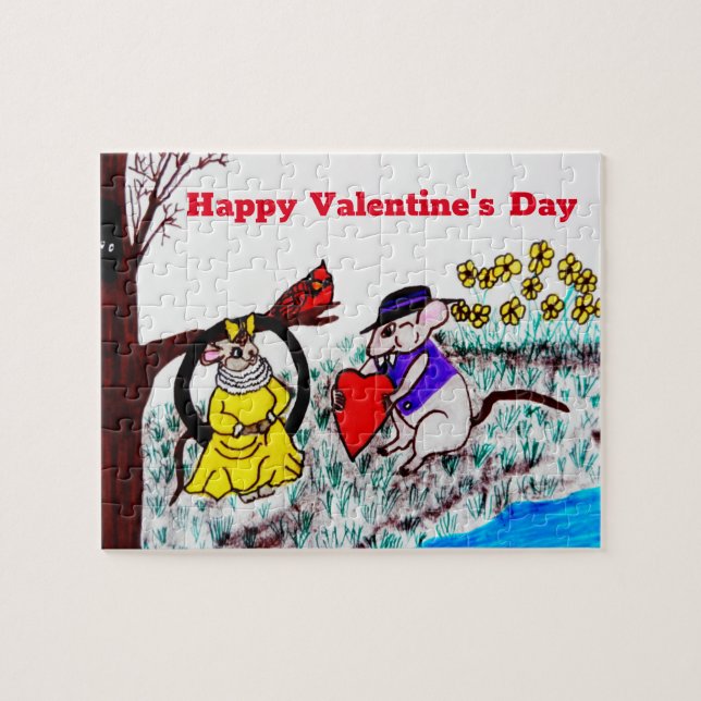 VALENTINE MYRTLE MOUSE BE MINE PUSSEL (Horisontell)