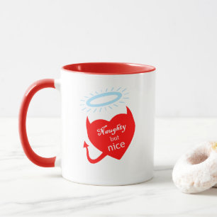 Valentine Naughty Men Djävulen Angel Heart Mugg
