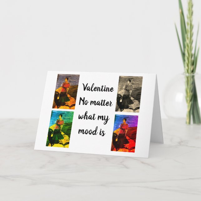 VALENTINE NEGRO WOMAN PÅ DECK KORT (Framsida)