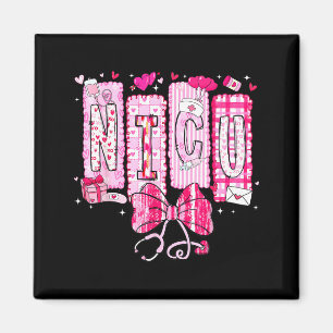 Valentine Nicu Sjuksköterska Coquette Bow Stetosko Magnet