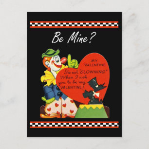Valentine Not Clowing Around Scottish Terrier Helg Vykort