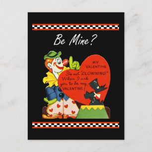 Valentine Not Clowing Around Scottish Terrier Holi Helg Vykort
