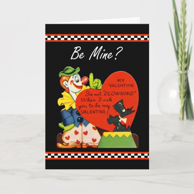 Valentine Not Clowning Around Scottish Terrier Helgkort (Framsida)