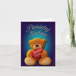 Valentine Notecard på polska Helgkort