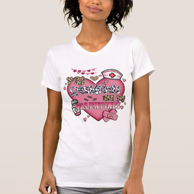 Valentine Nurse-uppskattning T Shirt (Framsida)