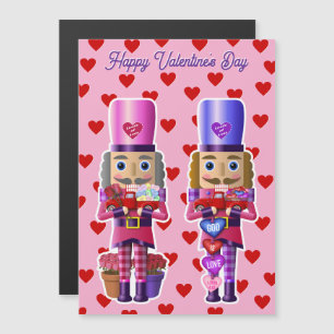 Valentine Nutcrackackers med Little Red Lastbil ma Magnetisk Inbjudningskort