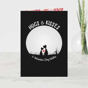 Valentine Önskemål Adworthy Cat ett foto till dig Kort
