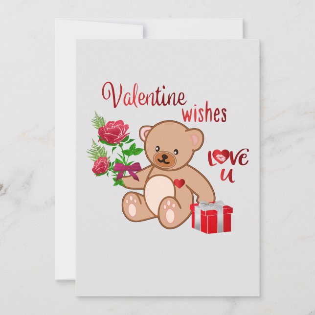 Valentine Önskemål Julkort (Framsida)