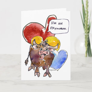 Valentine Oxymoron OX Kärlek Helgkort