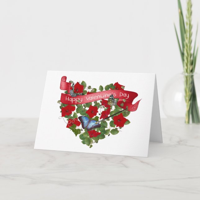 Valentine Paediatric Butterfly Helgdag Card Helgkort (Framsida)