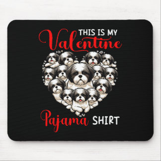 Valentine Pajama Shirt Group Shih Tzus In Heart Sh Musmatta