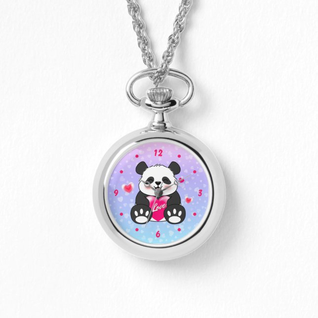 Valentine Panda i Kärlek Armbandsur (Framsida)