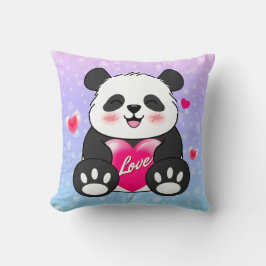 Valentine Panda i Kärlek Kudde